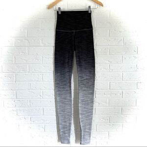 Lululemon Wunder Under Hi-Rise Tight Ombré Melange 31” Space Dye Black Deep Coal
